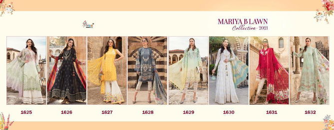 Shree Mariya B Lawn Latest Print With Exclusive Embroidery Pakistani Salwar Suit Collection